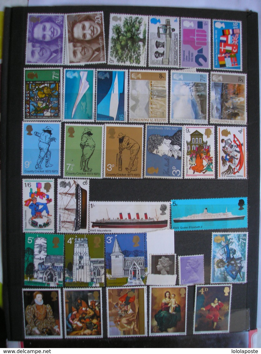 U.K. - Petit Lot De Modernes - 124 TP Neufs **(MNH) + 1 Bloc - 4 Photos - Petit Prix - Collections