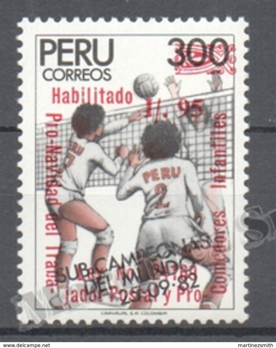 Peru / Perou 1988 Yvert 891, Christmas Charity, Overprinted - MNH - Peru