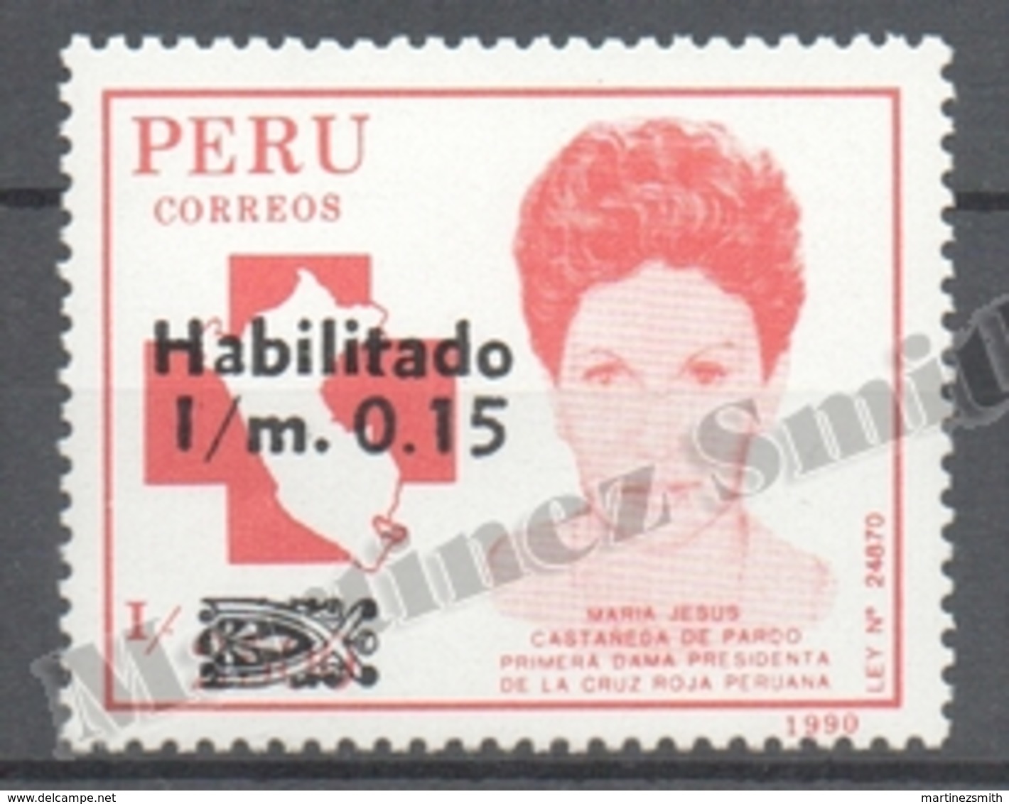 Peru / Perou 1991 Yvert 949, Peruvian Red Cross - MNH - Peru