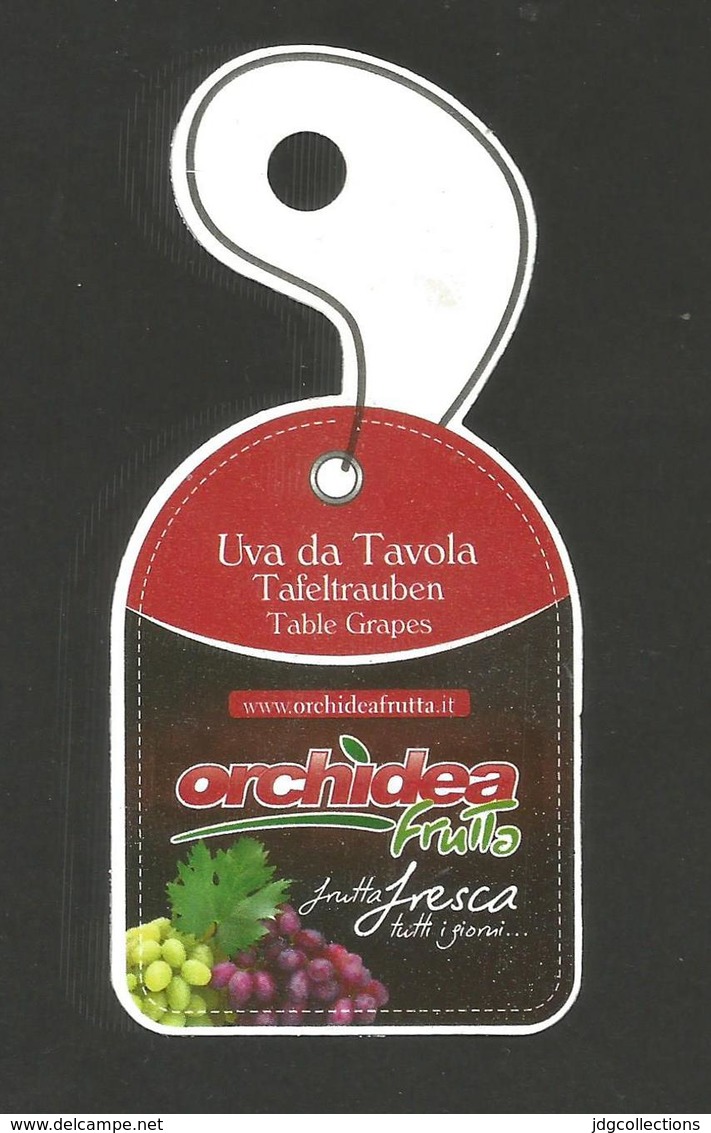 # UVA DA TAVOLA ORCHIDEA GRAPE Italy Fruit Tag Balise Etiqueta Anhänger Cartellino Raisin Uvas Traube - Fruits & Vegetables