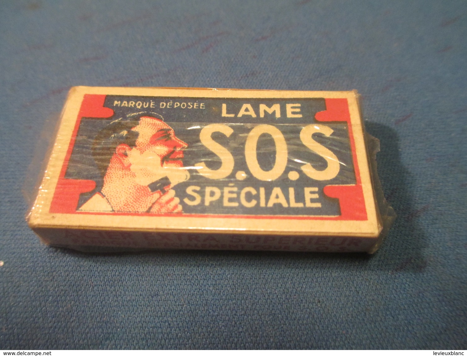 Lames De Rasoir Anciennes/SOS/Lame Spéciale/Fabrication Française/Marque Déposée//( 5 Lames)/Vers1920-50   PARF106 - Lames De Rasoir