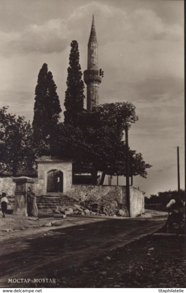 CP Carte Postale Style Carte Photo Bosnie Moctap Mostar Izdanje Trifko Dudica Mostar - Bosnia And Herzegovina