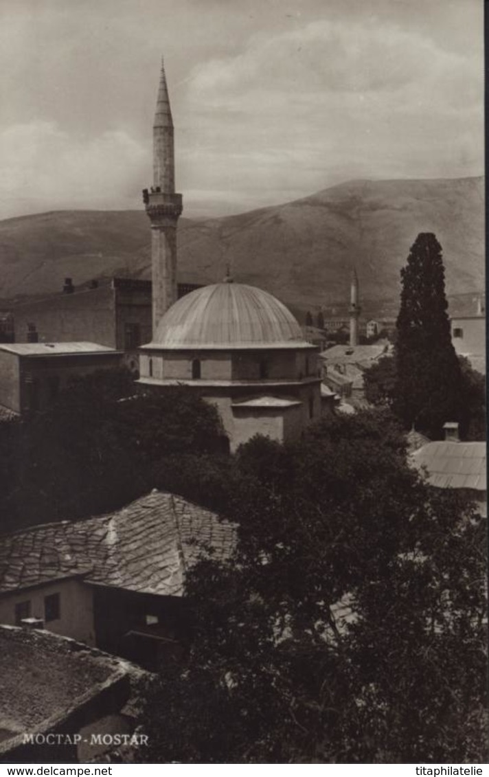 CP Carte Postale Style Carte Photo Bosnie Moctap Mostar Izdanje Trifko Dudica Mostar - Bosnia And Herzegovina