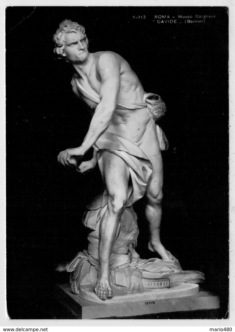 ROMA   MUSEO    VILLA  BORGHESE     DAVID  (BERNINI)           (VIAGGIATA) - Sculptures