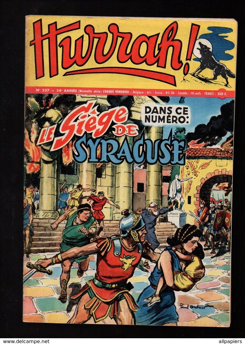 Hurrah N°237 Le Siège De Syracuse - Confort Automobile - Robin Des Bois - Flotte D'argent - Chasse Au Trésor De 1958 - Hurrah
