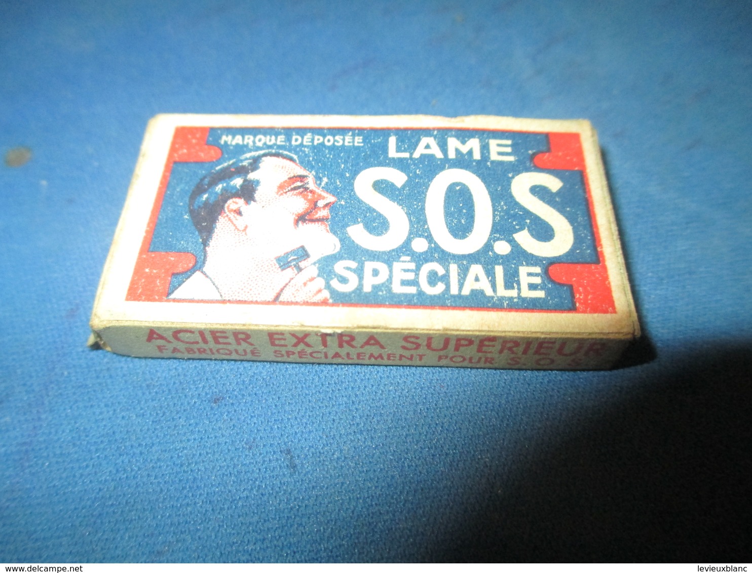 Lames De Rasoir Anciennes/SOS Spéciale/Acier Extra Supérieur/Marque Déposée/Fab Française/( 5 Lames)/Vers1920-50 PARF109 - Hojas De Afeitar