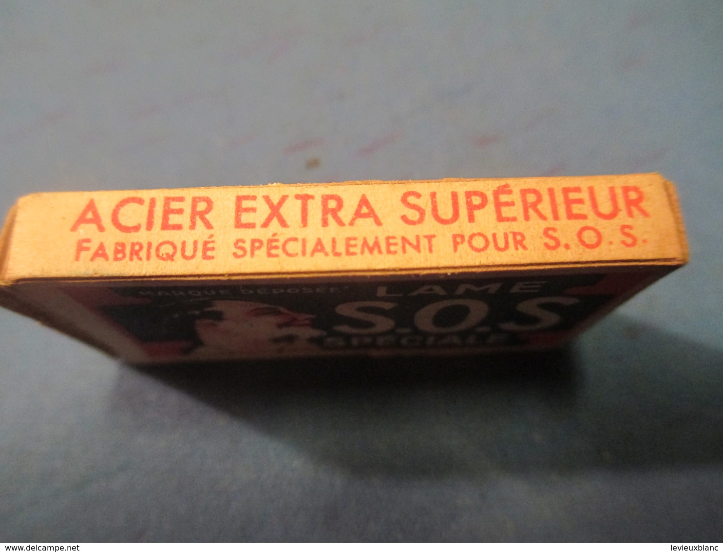 Lames De Rasoir Anciennes/SOS Spéciale/Acier Extra Supérieur/Marque Déposée/Fab Française/( 5 Lames)/Vers1920-50 PARF109 - Razor Blades