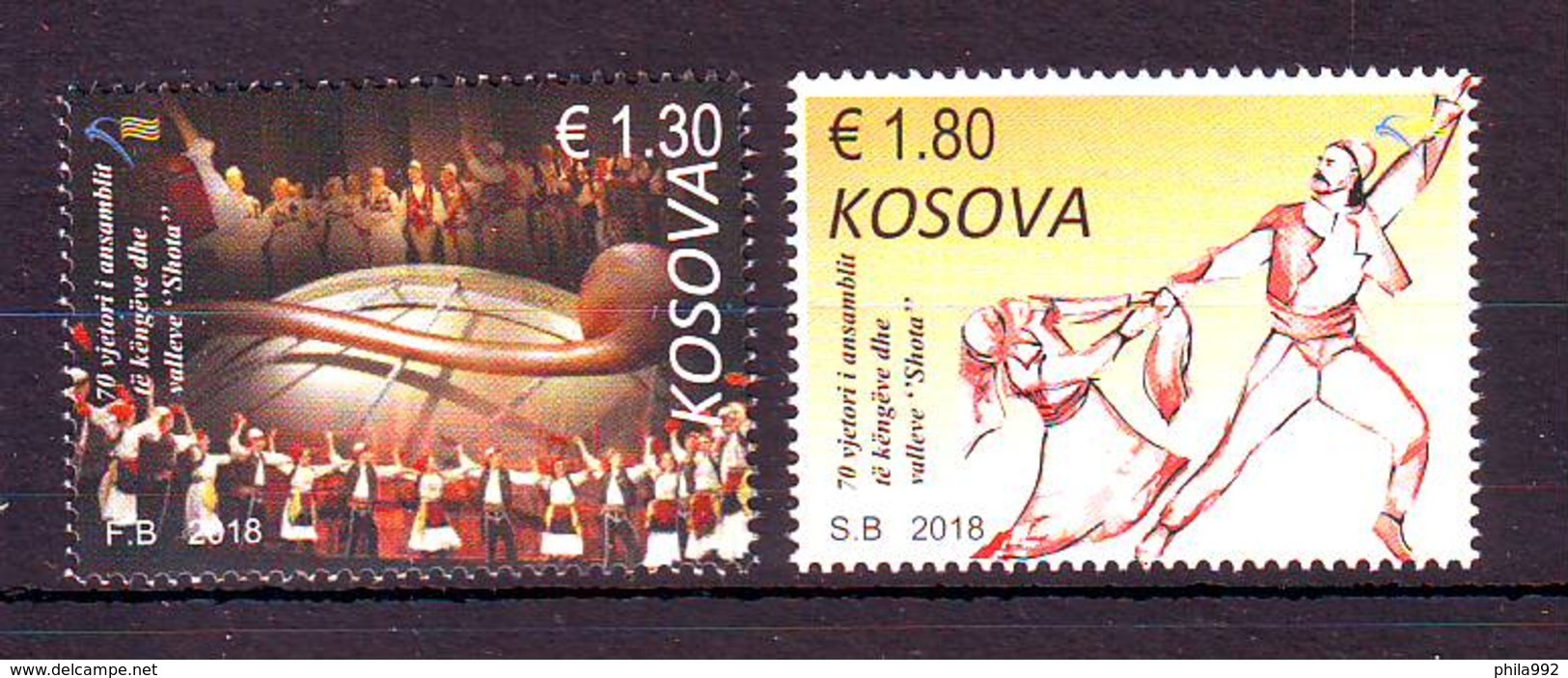 Kosovo 2018 Y 70th Ann Of Shota Ansamble  Art Performance MNH - Kosovo