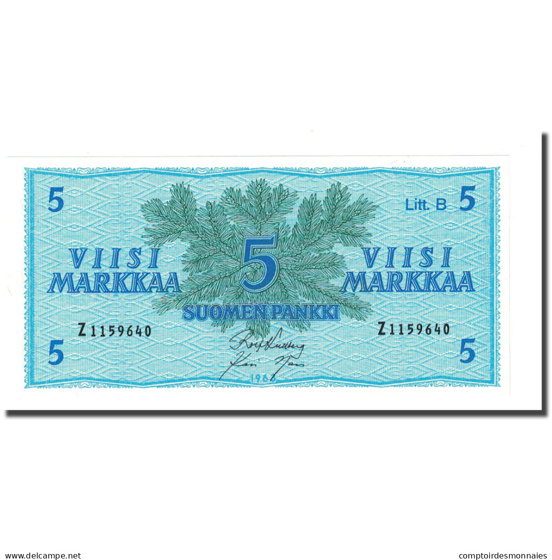 Billet, Finlande, 5 Markkaa, 1963, KM:99a, NEUF - Finland