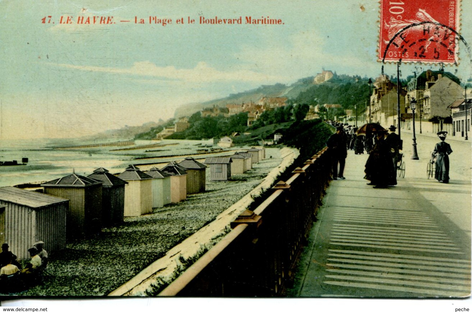 N°66232 -cpa Le Havre -la Plage Et Le Boulevard Maritime- - Non Classés