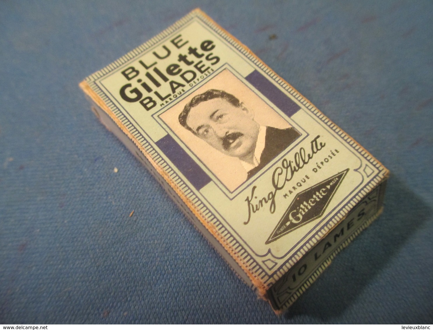 Lames De Rasoir Anciennes/Blue GILLETTE Blades/Fabrication Française/Breveté SGDG/( 3 Lames)/Vers1920-50  PARF112 - Lames De Rasoir