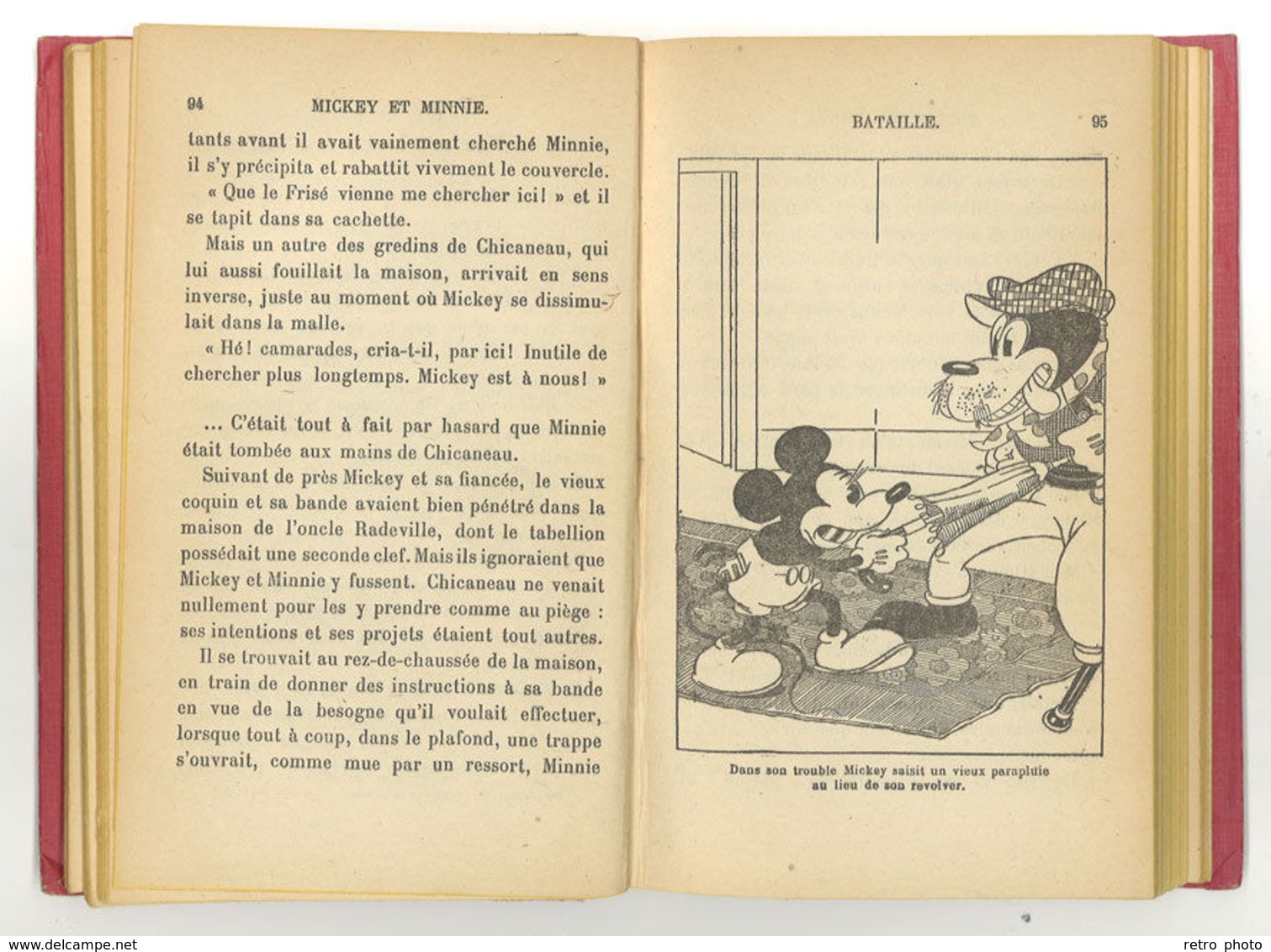 Livre Bibliothèque Rose Illustrée : Mickey Et Minnie ( Hachette French Book, Walt Disney 1932 ) - Autres & Non Classés
