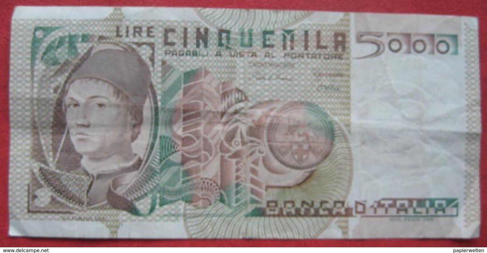 5000 Lire 1979 (WPM 105b) Ausgabe 1980 - 5000 Liras