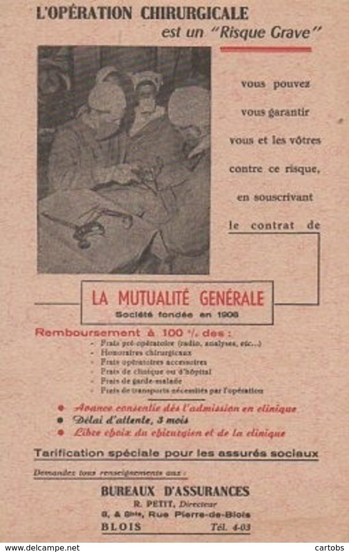 L'Opération Chirurgicale Est Un "risque Grave"  Mutuelle Générale - Autres & Non Classés