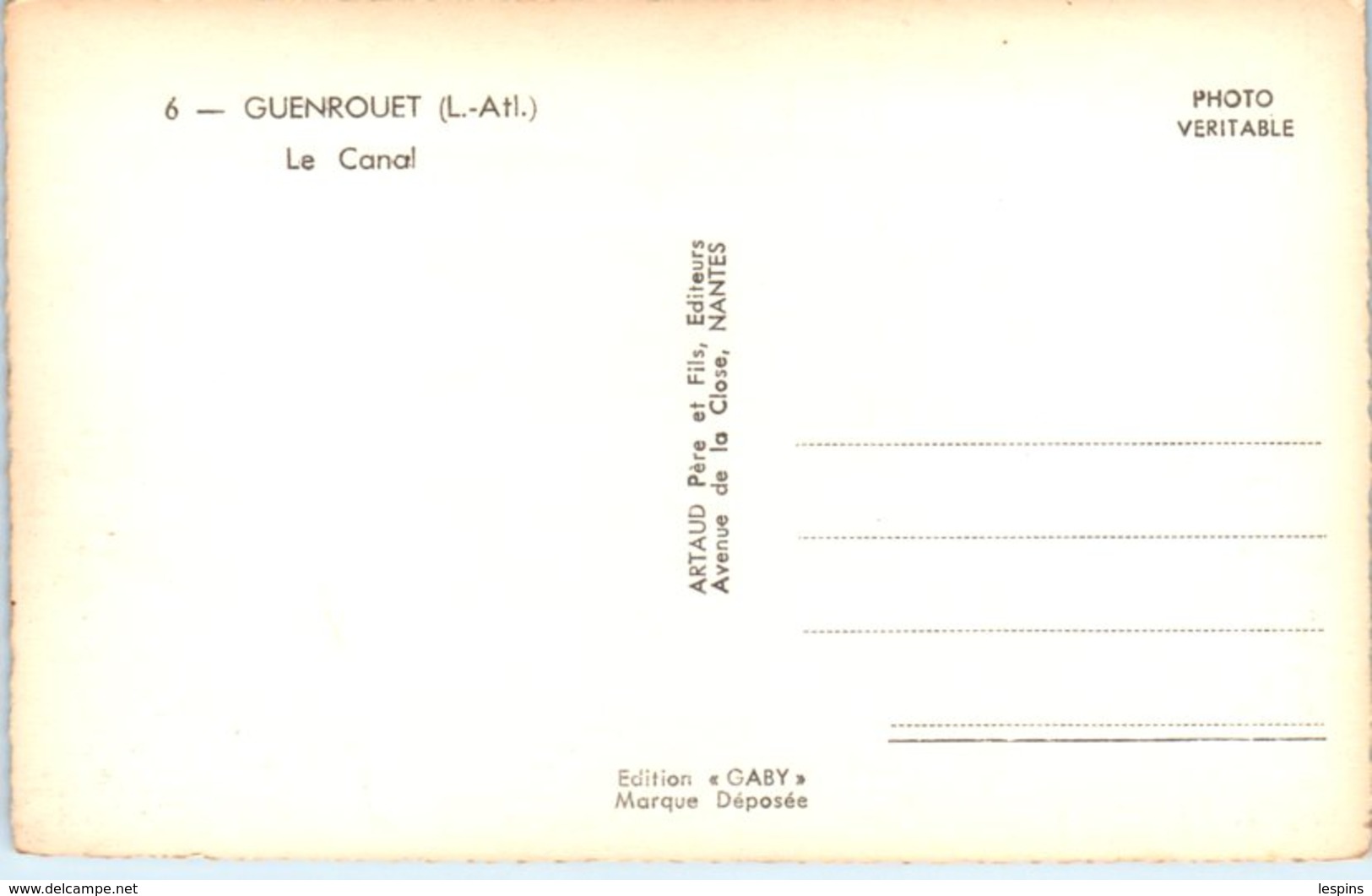 44 - GUENROUËT -- Le Canal - Guenrouet