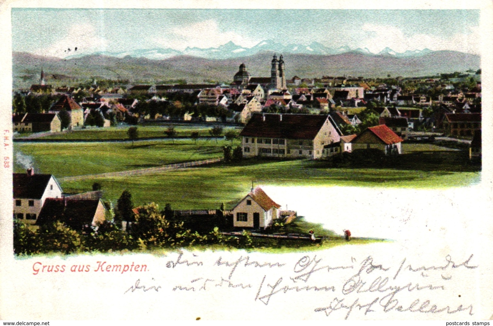 Kempten, Gesamtansicht, 1900 - Kempten