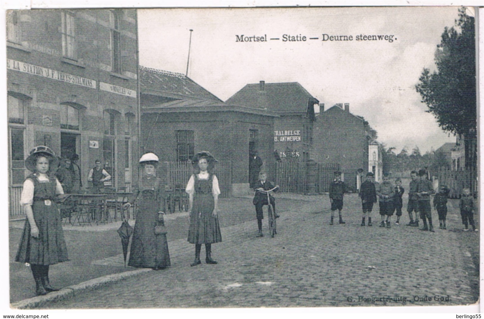 Mortsel - Statie - Deurne Steenweg 1909  (Geanimeerd) - Mortsel
