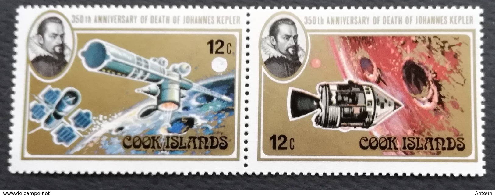 Cook Islands  1980 Death Anniv. Of Johannes Kepler  Pair - Cook Islands