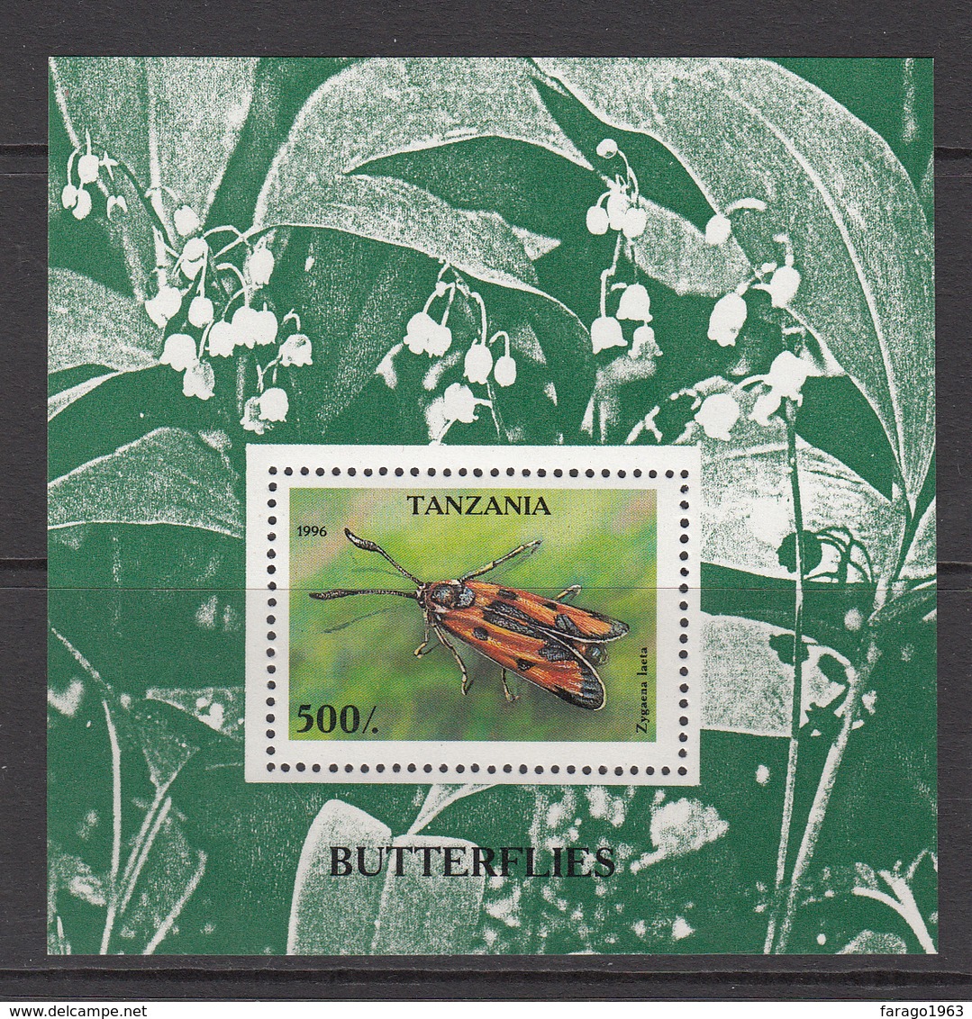 1996 Tanzania Butterflies Souvenir Sheet Of 1 MNH - Tanzania (1964-...)