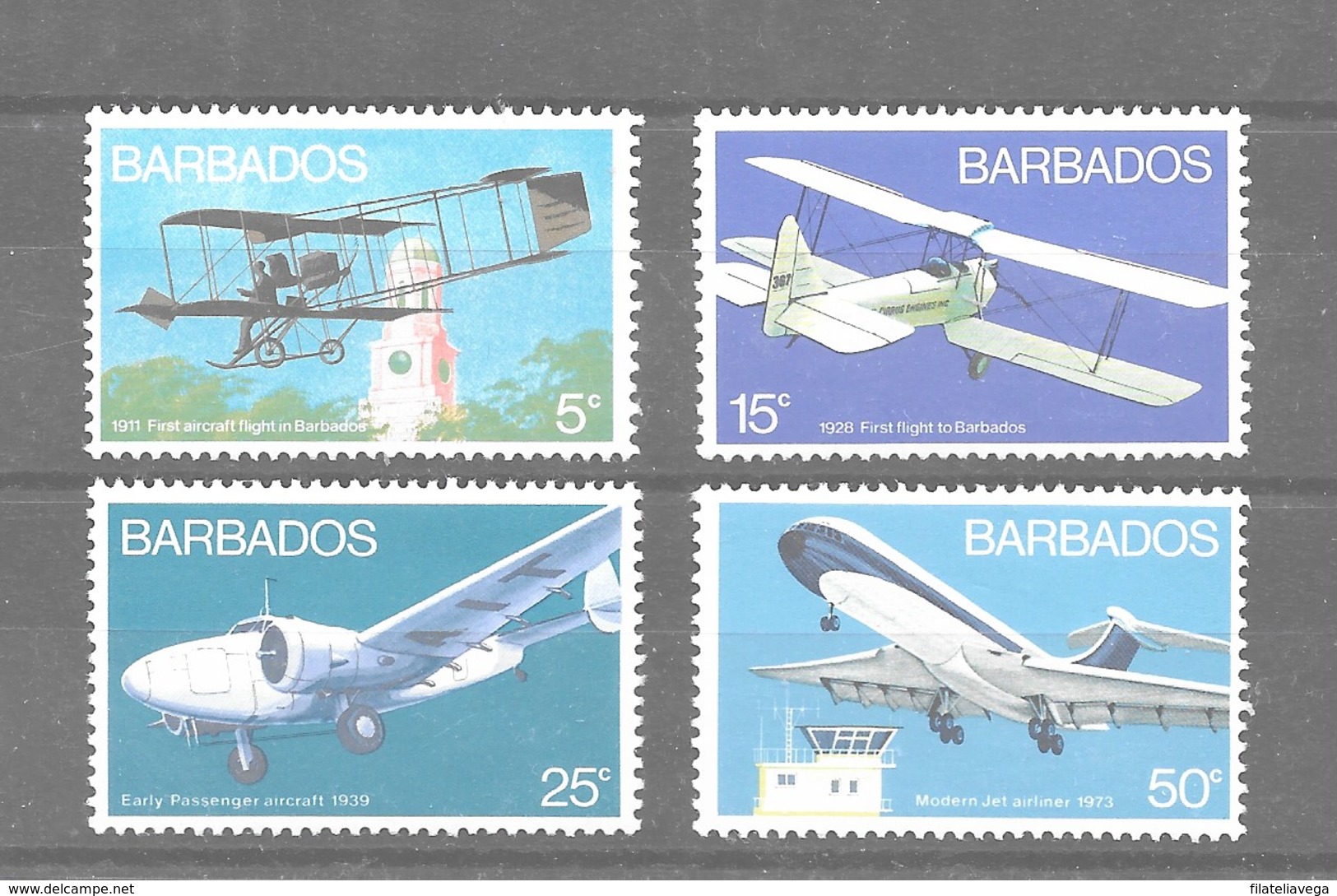 Serie De Barbados Nº Yvert 361/64 **  AVIONES (PLANES) - Barbados (1966-...)