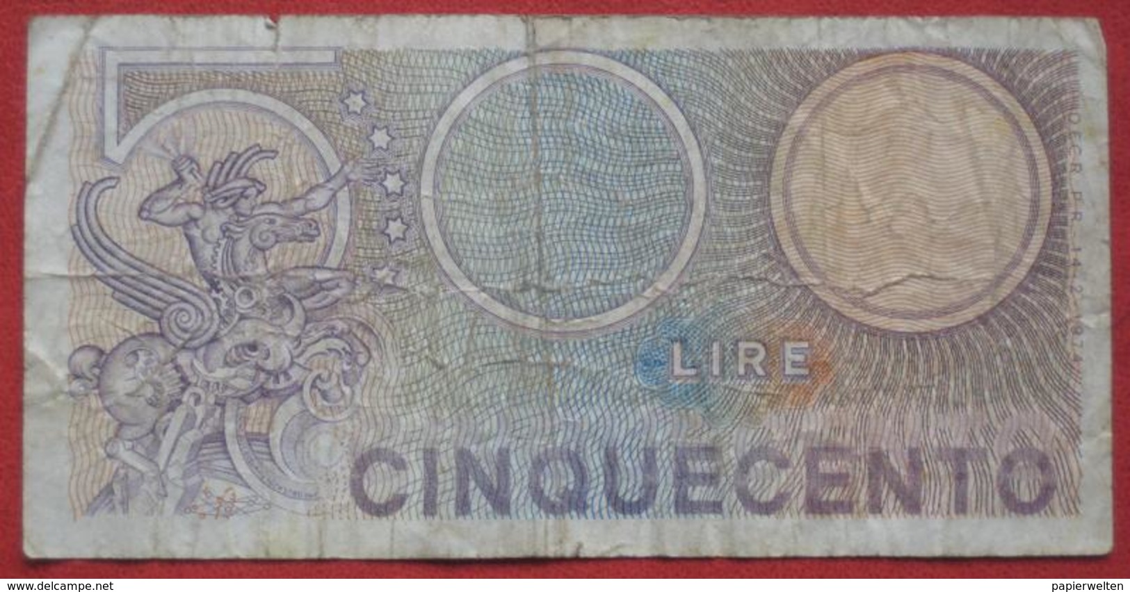 500 Lire 1974 (WPM 94) - 500 Liras