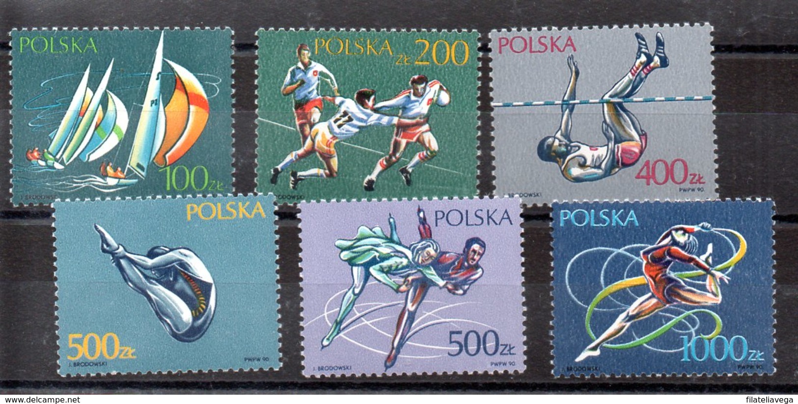 Serie De Polonia N ºYvert 3064/69 (**) DEPORTES (SPORTS) - Unused Stamps