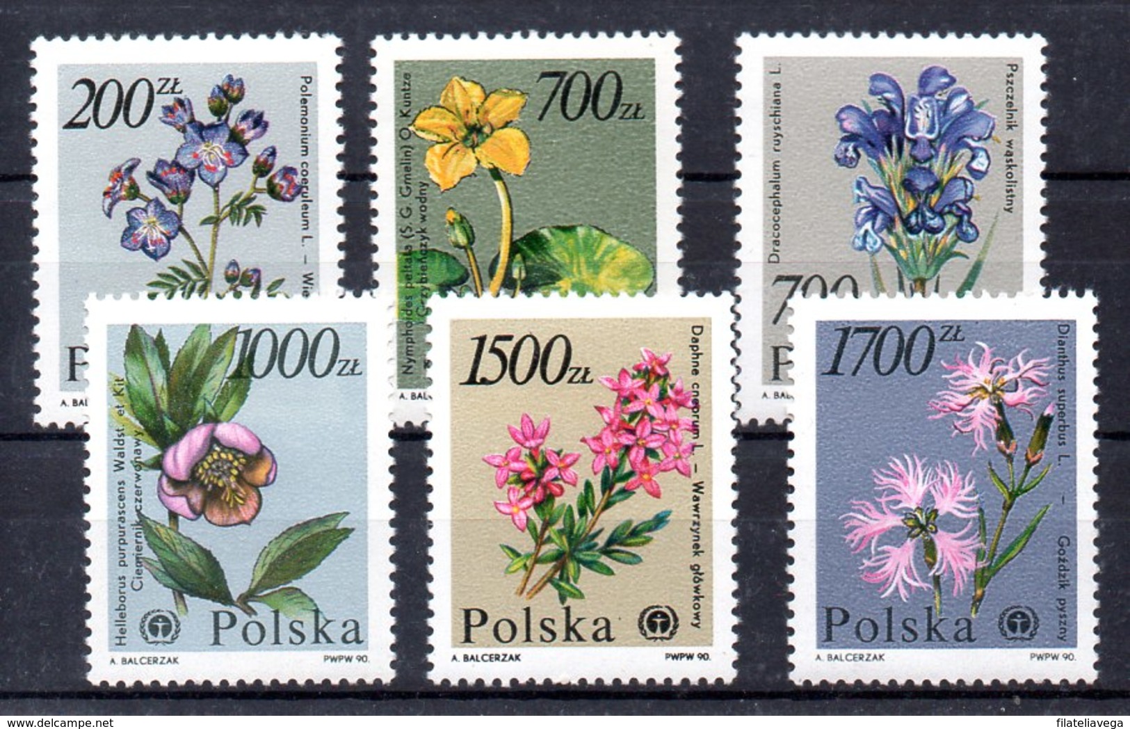 Serie De Polonia N ºYvert 3087/92 (**) FLORES (FLOWERS) - Unused Stamps