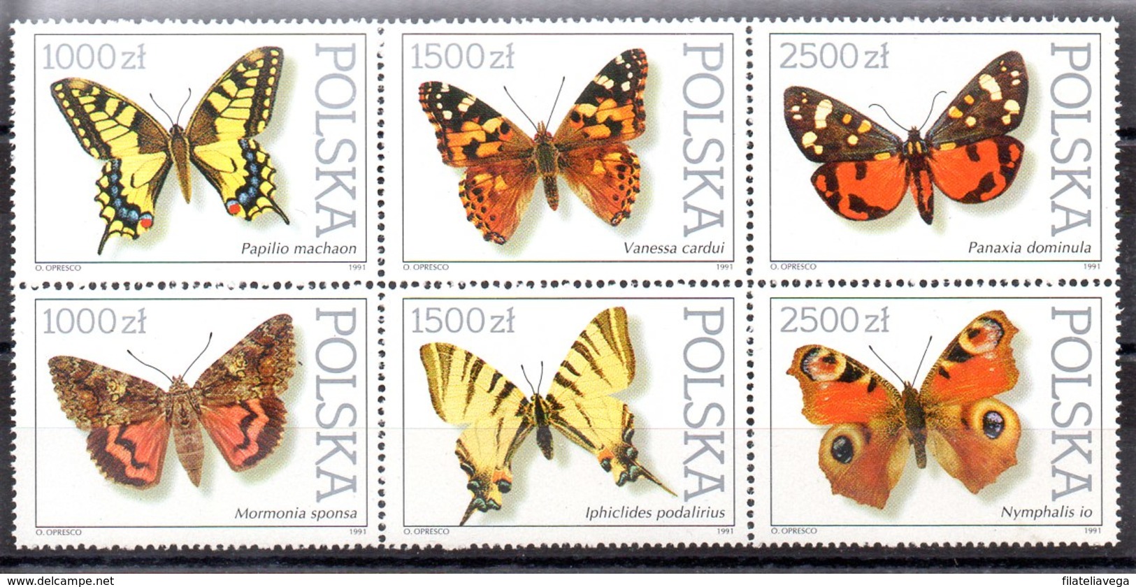 Serie De Polonia N ºYvert 3144/49 (**) MARIPOSAS (BUTTERFLIES) - Nuevos