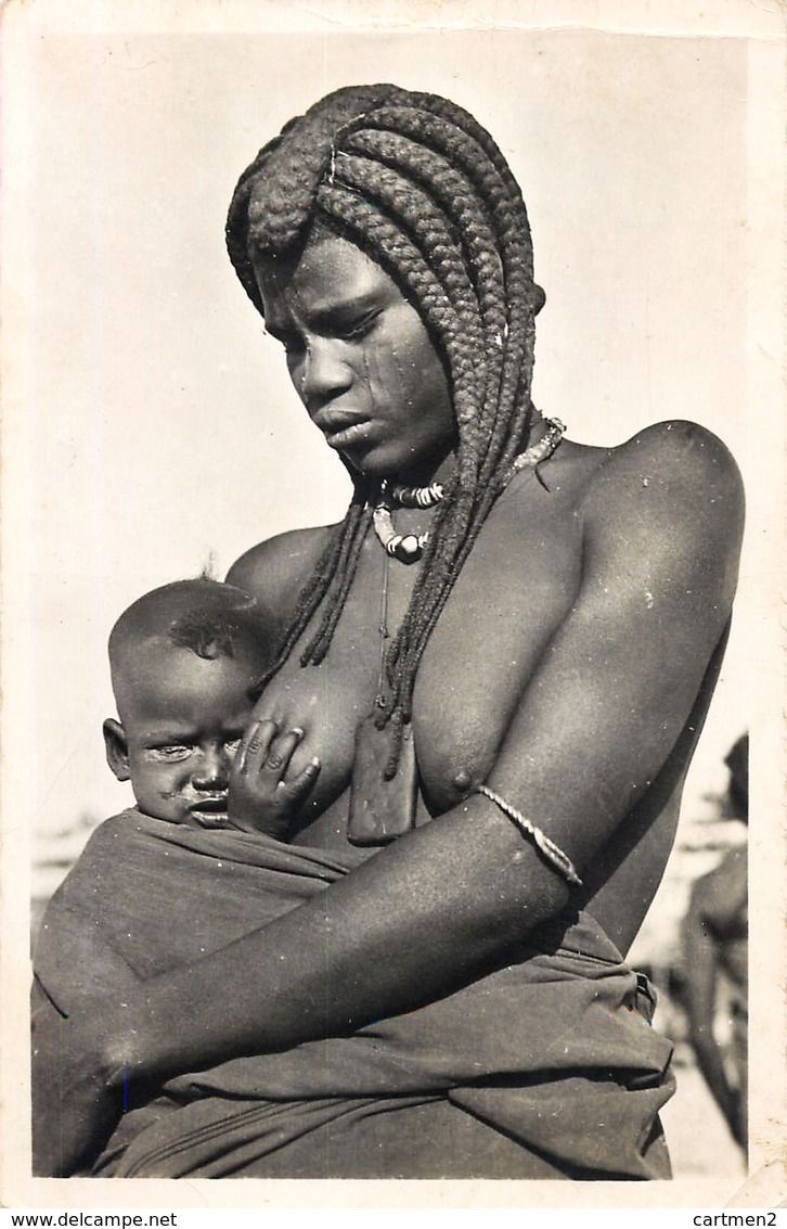 TCHAD TYPE DE FEMME DE FORT-LAMY " ENFANT AVEUGLE " ETHNOLOGIE ETHNIC AFRIQUE EROTISME EROTICISM NAKED WOMAN Curiosa - Tchad