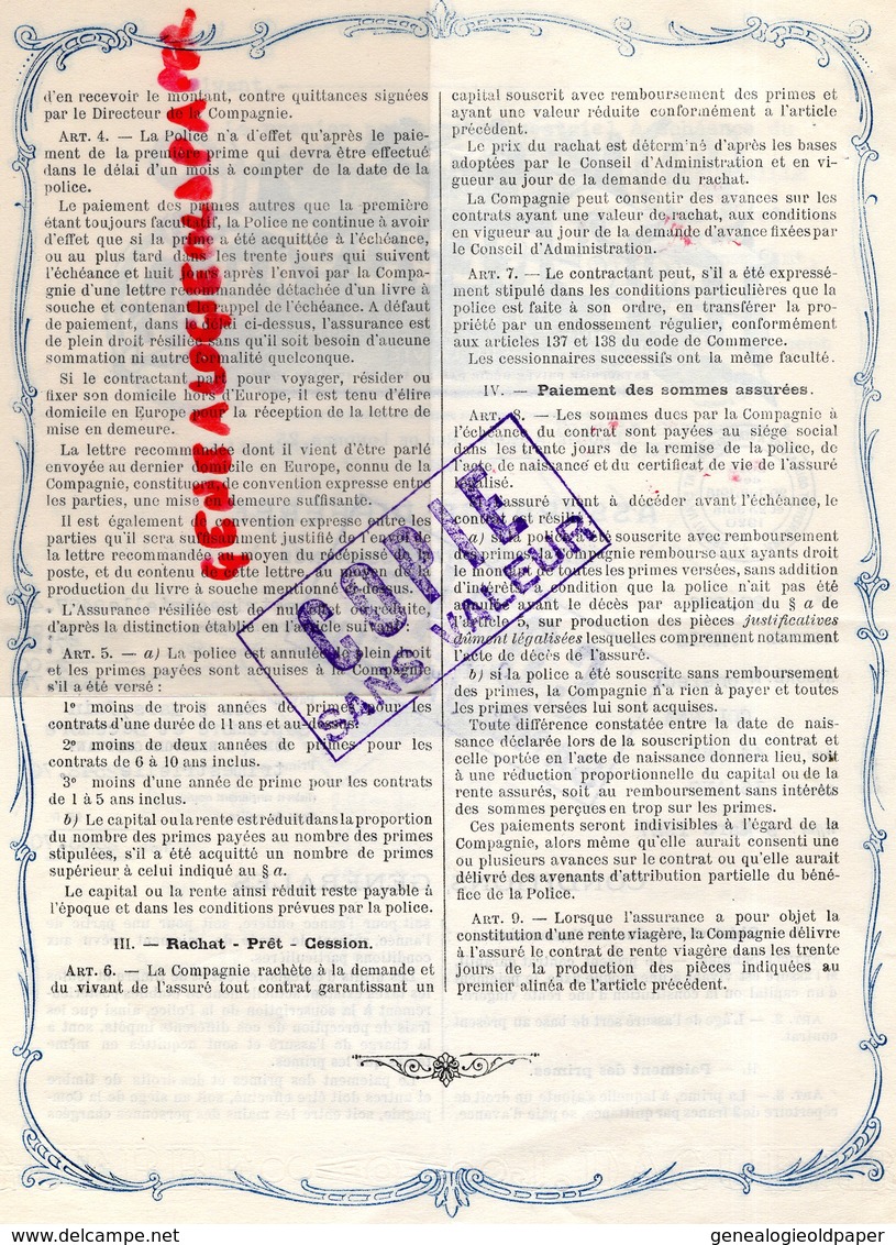 75- PARIS- LA PREVOYANCE-COMPAGNIE ASSURANCES -ASSURANCE-23 RUE DE LONDRES-1927 - Banque & Assurance