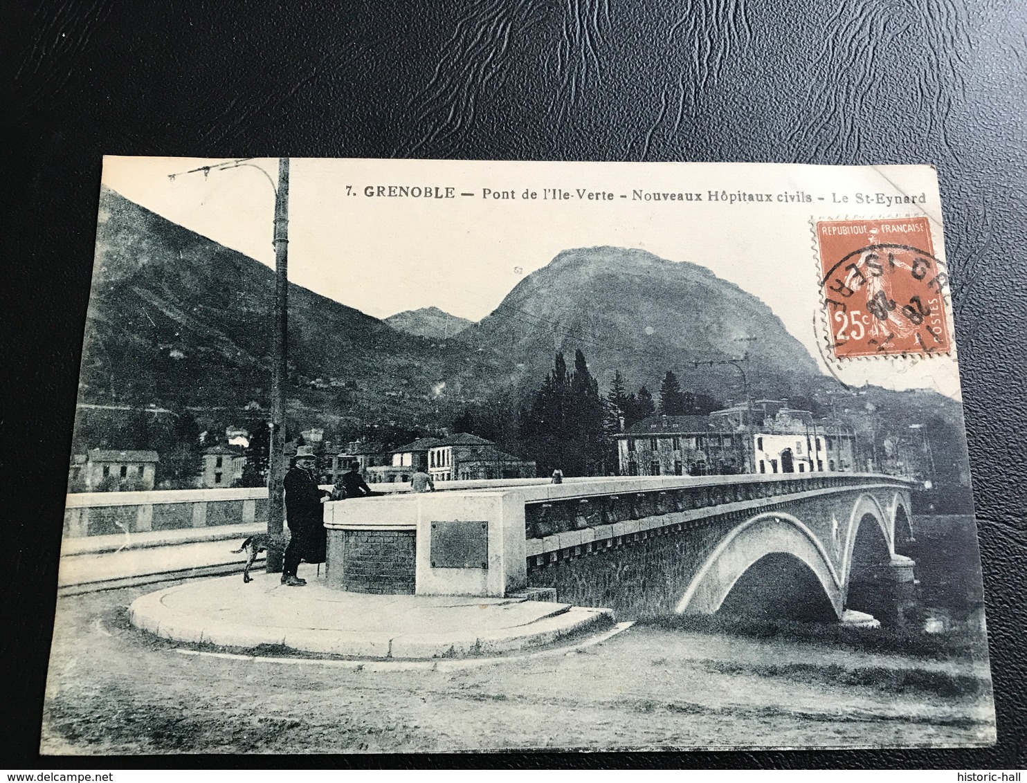 7 - GRENOBLE Pont De L’Ile Verte - Nouveaux Hopitaux Civils - Le St Eynard - 1928 Timbrée - Grenoble