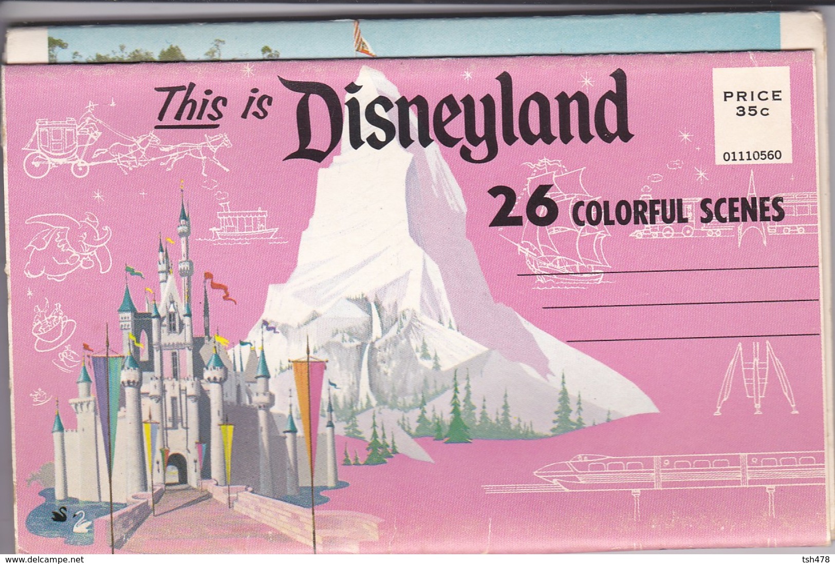 Dépliant THIS IS DISNEYLAND--26 Colorful Scenes--voir 12 Scans - Disneyland