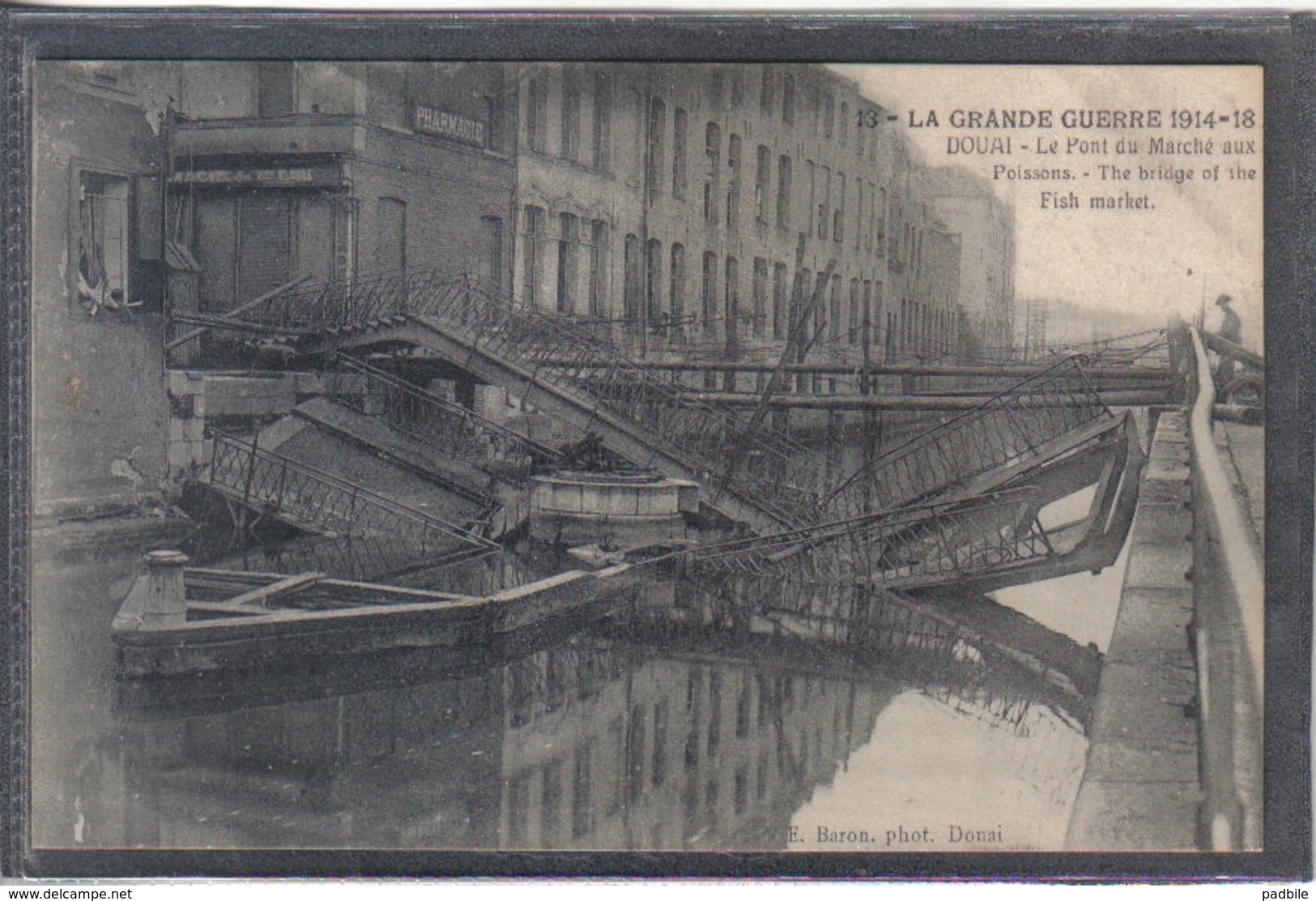 Carte Postale 59. Doua Ipont Du Marché Aux Poissons  Très Beau Plan - Douai