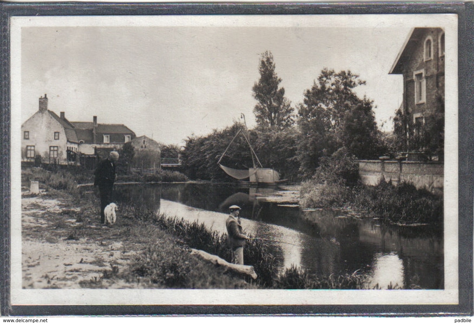 Carte Postale 59. Bourbourg  La Pêche Au Carrelet   Très Beau Plan - Autres & Non Classés