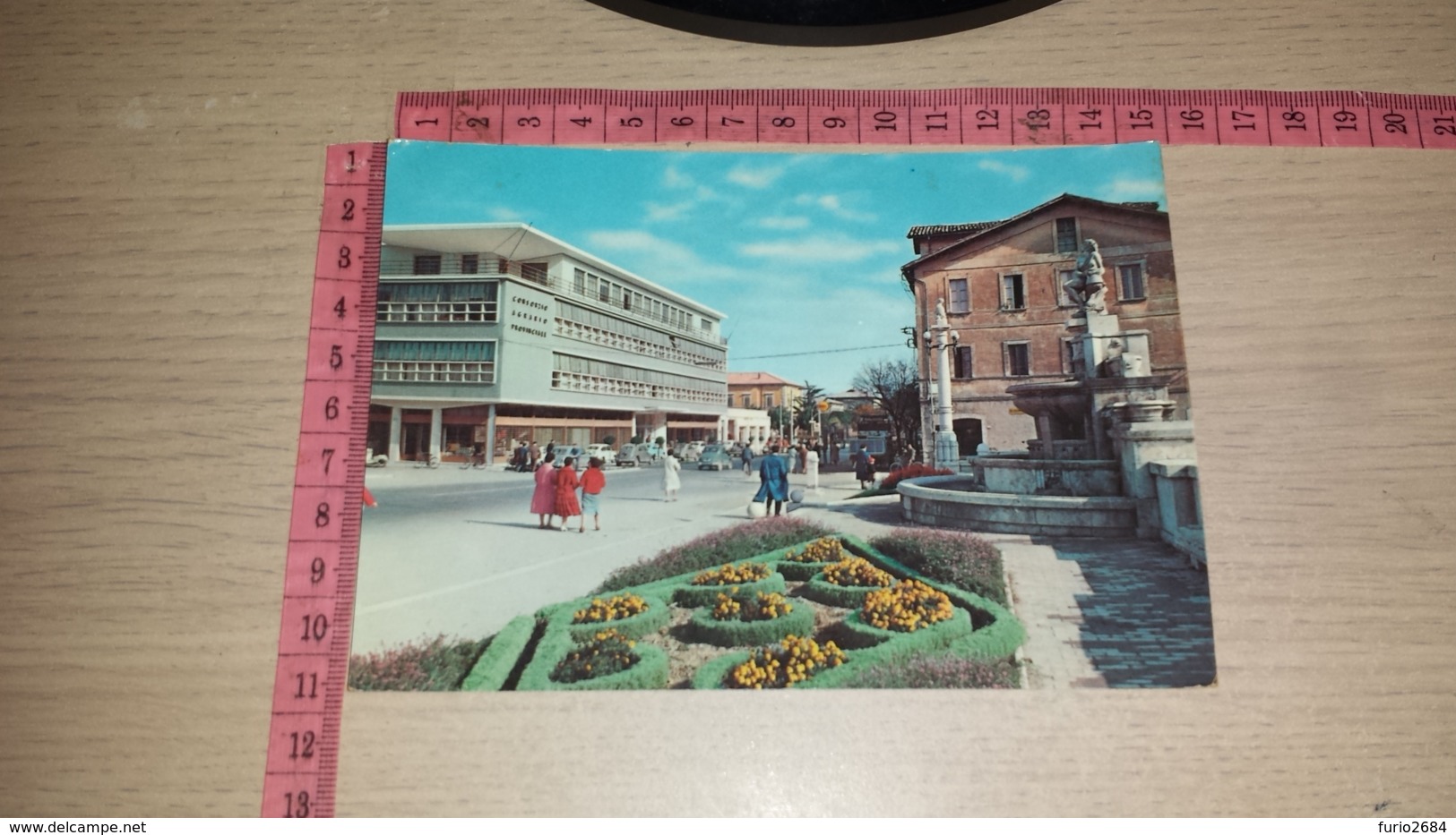 C-62362 ASCOLI PICENO VIALE INDIPENDENZA PANORAMA AUTO D'EPOCA - Ascoli Piceno