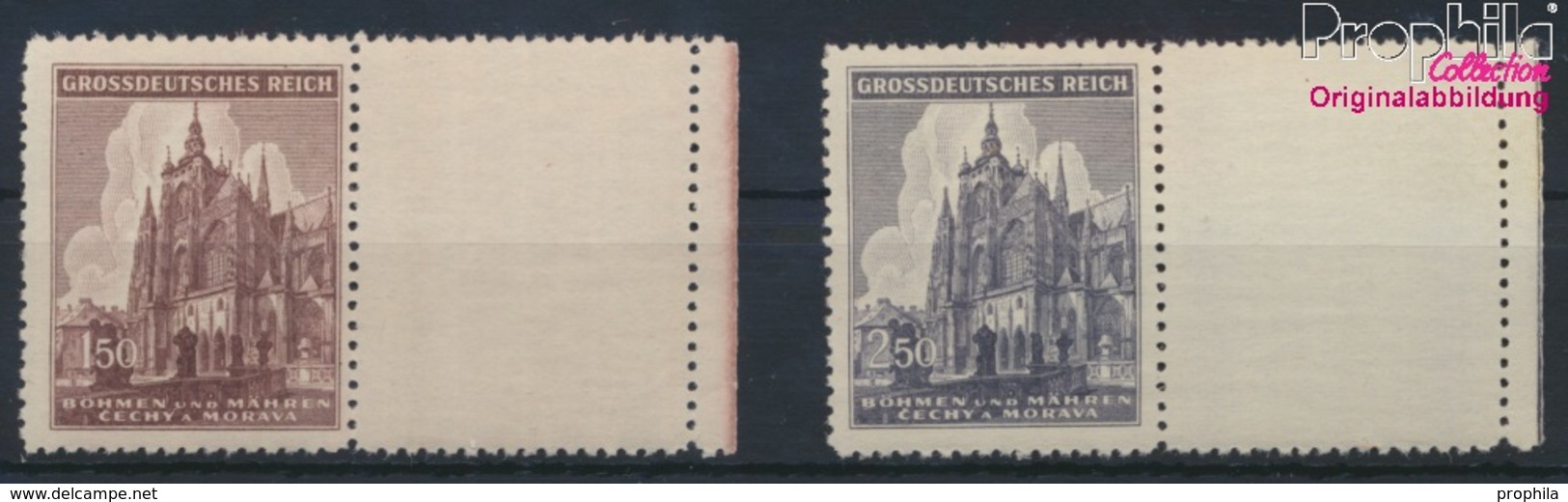 Böhmen Und Mähren 140LW-141LW Mit Leerfeld (kompl.Ausg.) Postfrisch 1944 Veits-Dom (9254977 - Ungebraucht