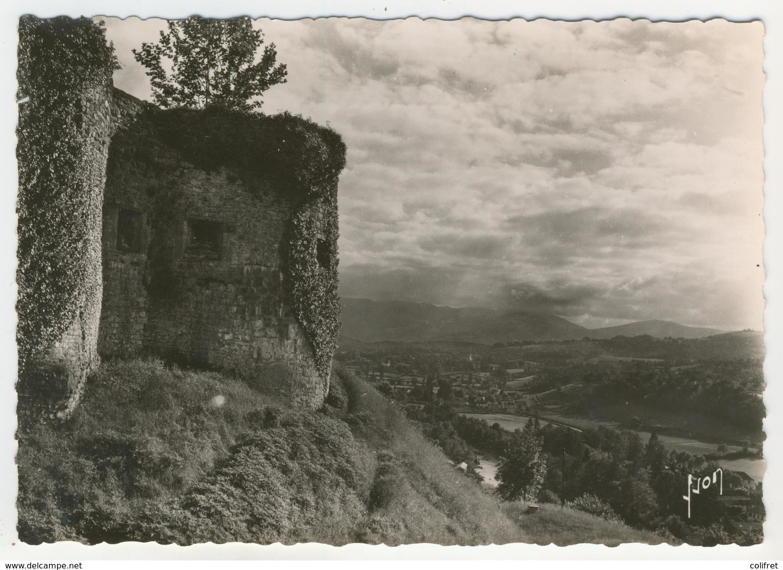 64 -Mauléon-Soulme         Une Aile Du Château-Fort Et La Vallée De La Soule - Autres & Non Classés