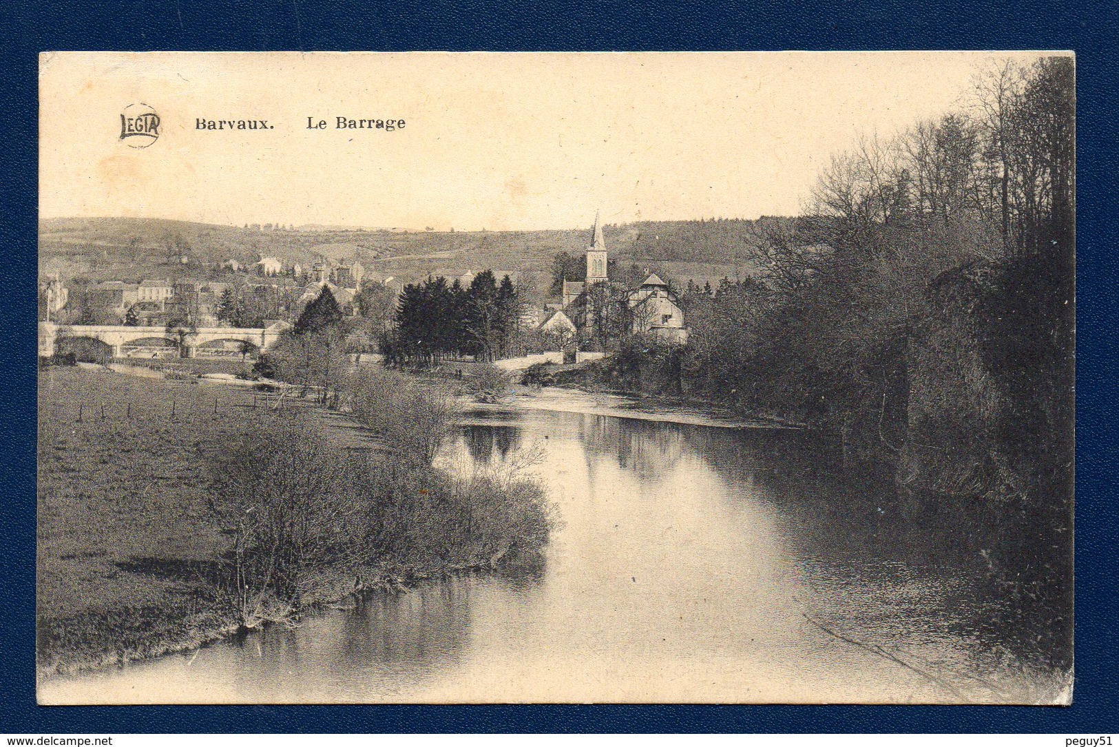 Barvaux. Barrage. Pont Sur L'Ourthe. Eglise Du Sacré Coeur De Jésus. 1922 - Durbuy