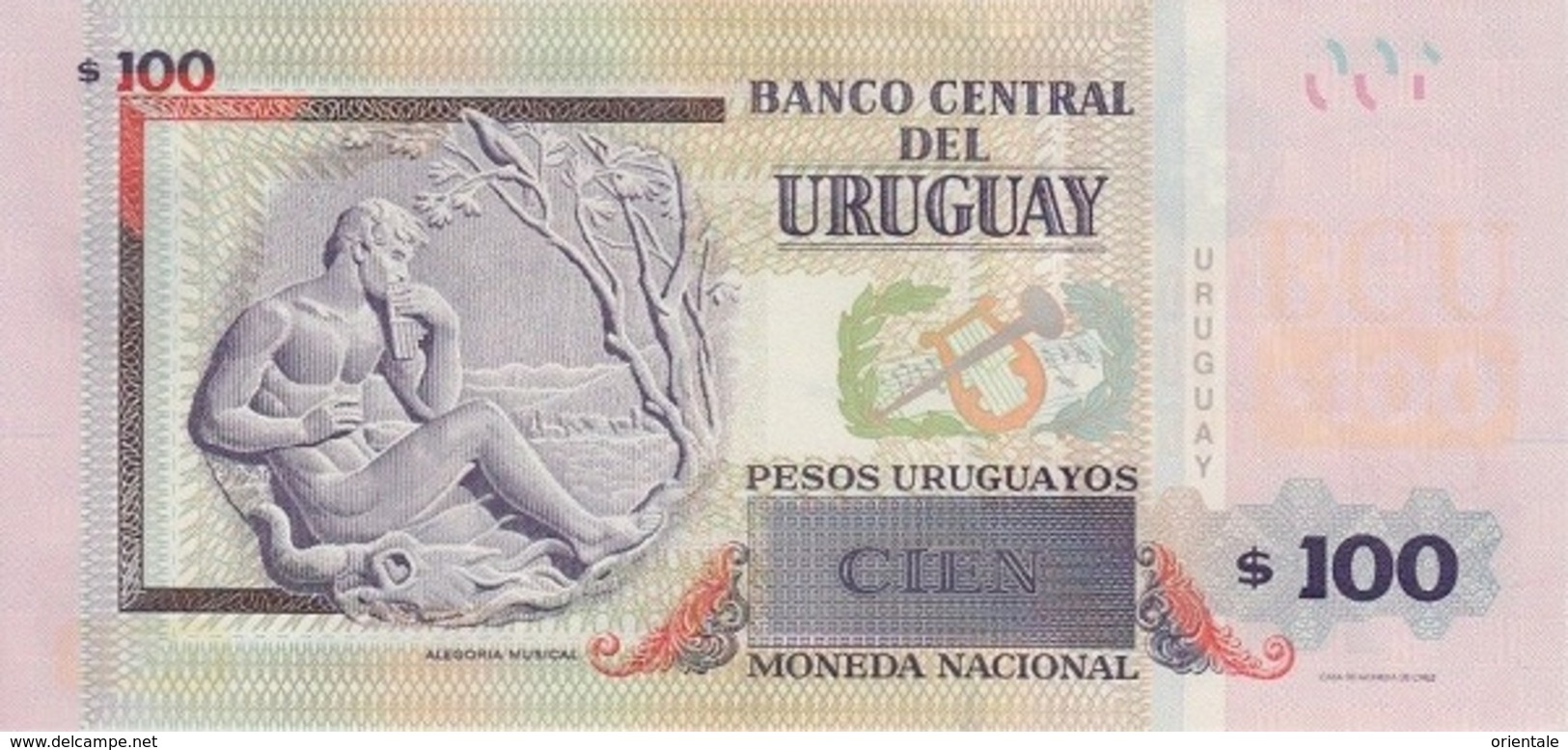 URUGUAY P. 95 100 P 2015 UNC - Uruguay