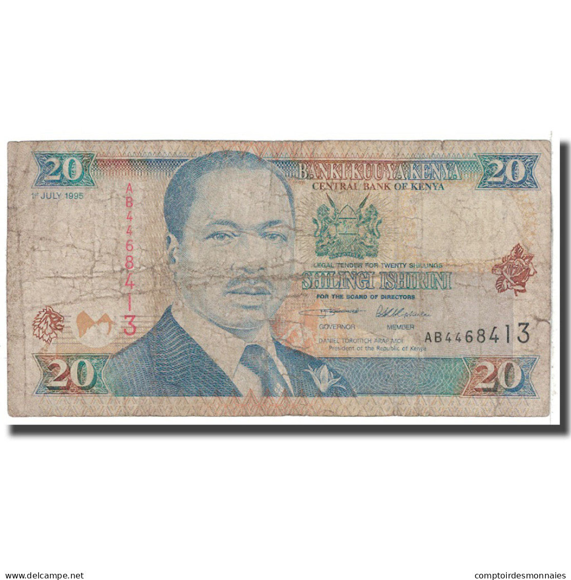 Billet, Kenya, 20 Shillings, 1995, 1995-07-01, KM:32, B - Kenya