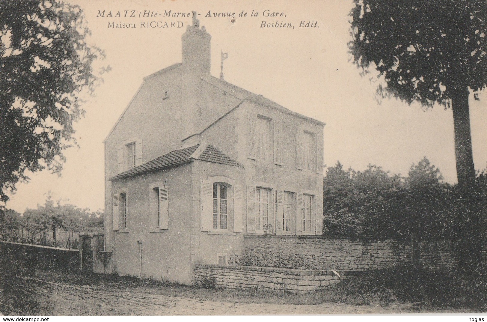 MAATZ - L'AVENUE DE LA GARE - LA MAISON RICCARD - BEAU PLAN - - Autres & Non Classés