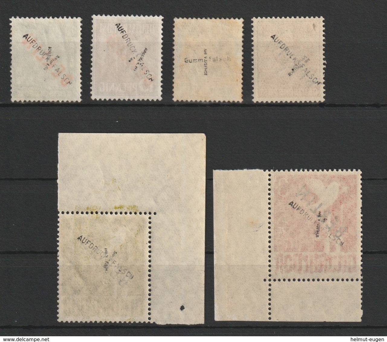 MiNr. 4, 6, 8, 9, 17,18 Deutschland Berlin (West) / 1948, 3. Sept./6. Sept. Freimarken: Marken Alliierte Besetzung - Unused Stamps