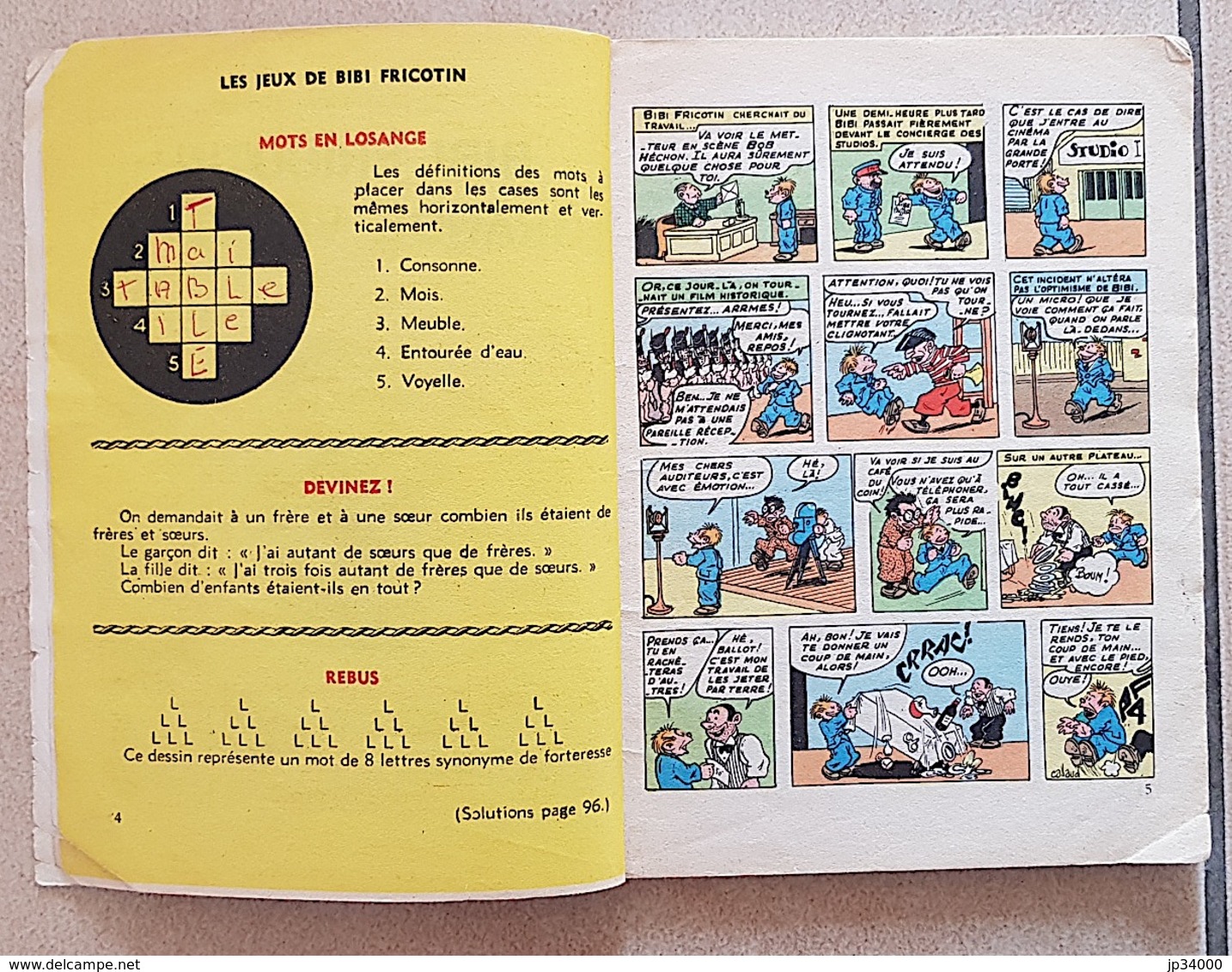 BIBI FRICOTIN N° 3: Grande Vedette / Chez Les Chinois. Edition Petit Format 1968 - Bibi Fricotin