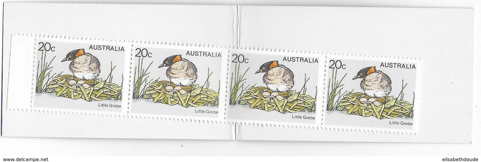 AUSTRALIA - ESSAI POUR DISTRIBUTEUR DE CARNET De 1969 ** MNH - OISEAUX / BIRDS - Markenheftchen