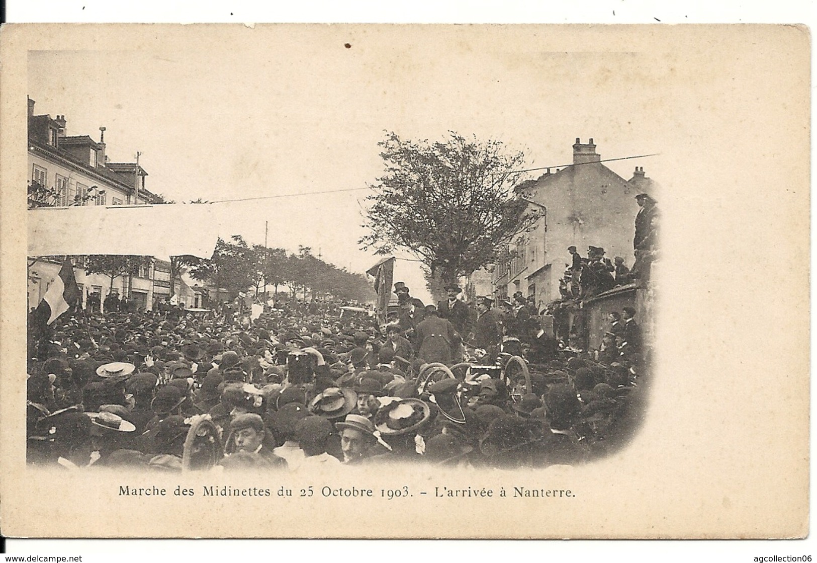 MARCHE DES MIDINETTES DU 25 OCTOBRE 1903. ARRIVEE A NANTERRE - Nanterre