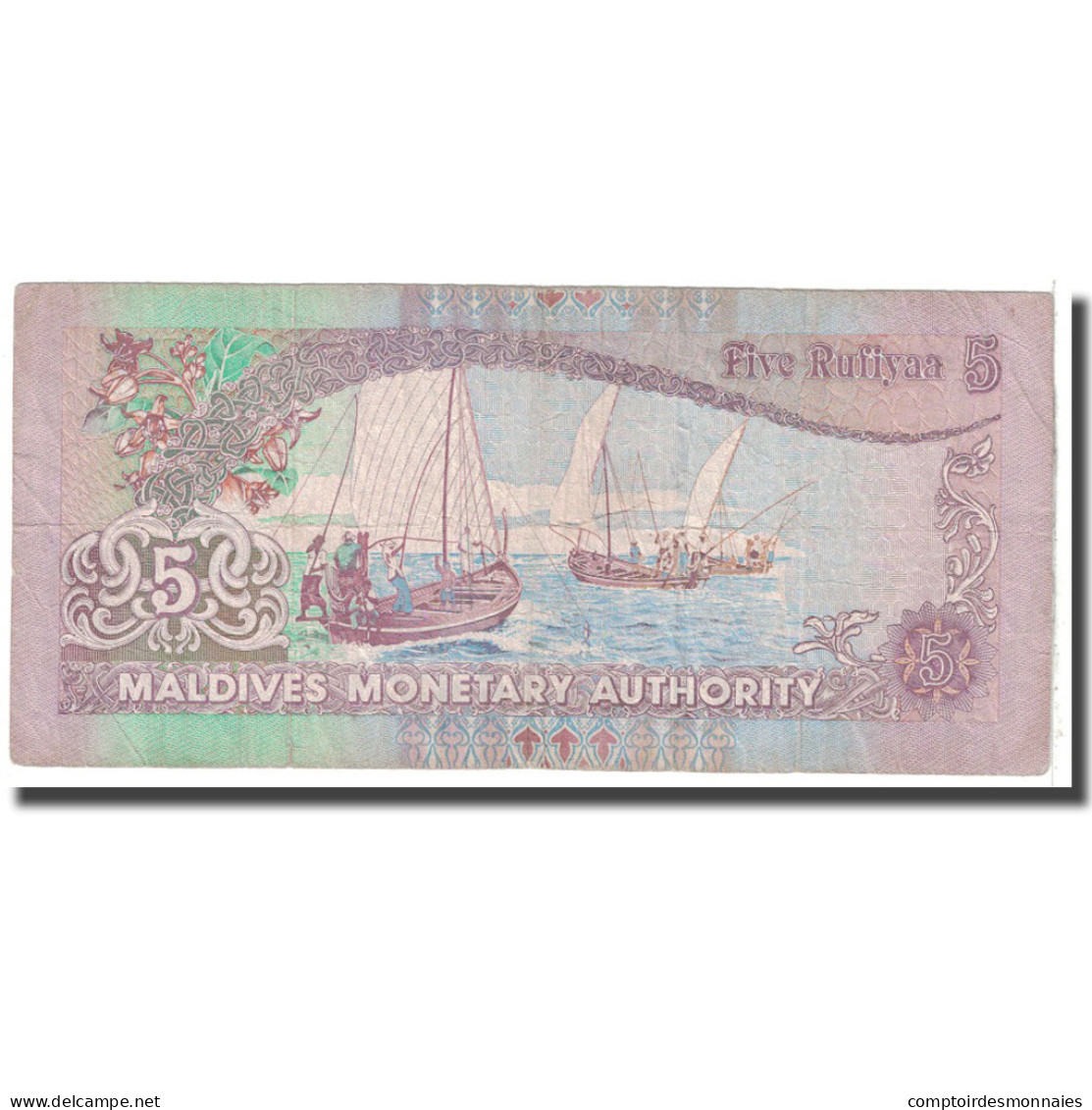 Billet, Maldives, 5 Rufiyaa, 2000, KM:18b, TB - Maldives