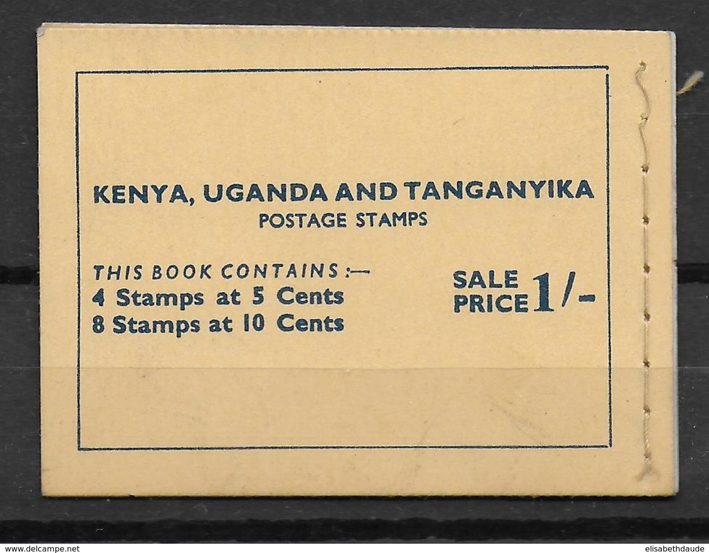 KENYA UGANDA TANGANYIKA - CARNET INCOMPLET De 1 SH ** MNH - PAS COURANT ! - Kenya, Ouganda & Tanganyika