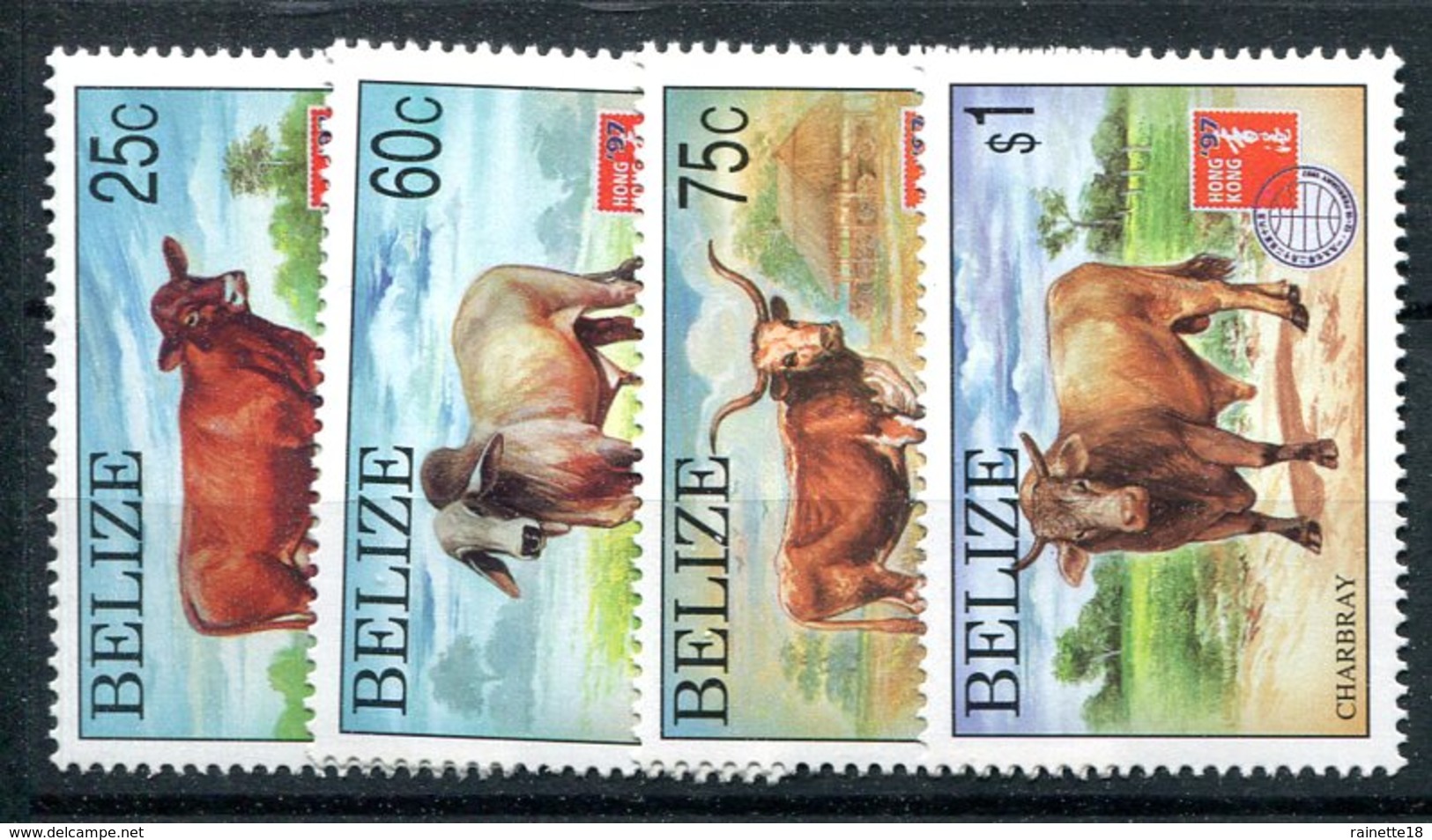 Belize            1075/1078  **   Bovins - Belize (1973-...)