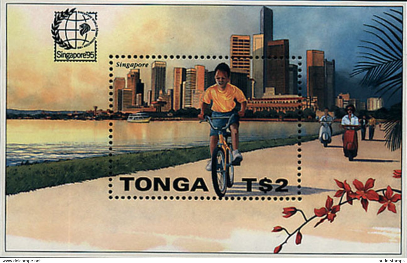 Ref. 42405 * NEW *  - TONGA . 1995. SINGAPUR 95. EXPOSICION FILATELIA INTERNACIONAL - Tonga (1970-...)