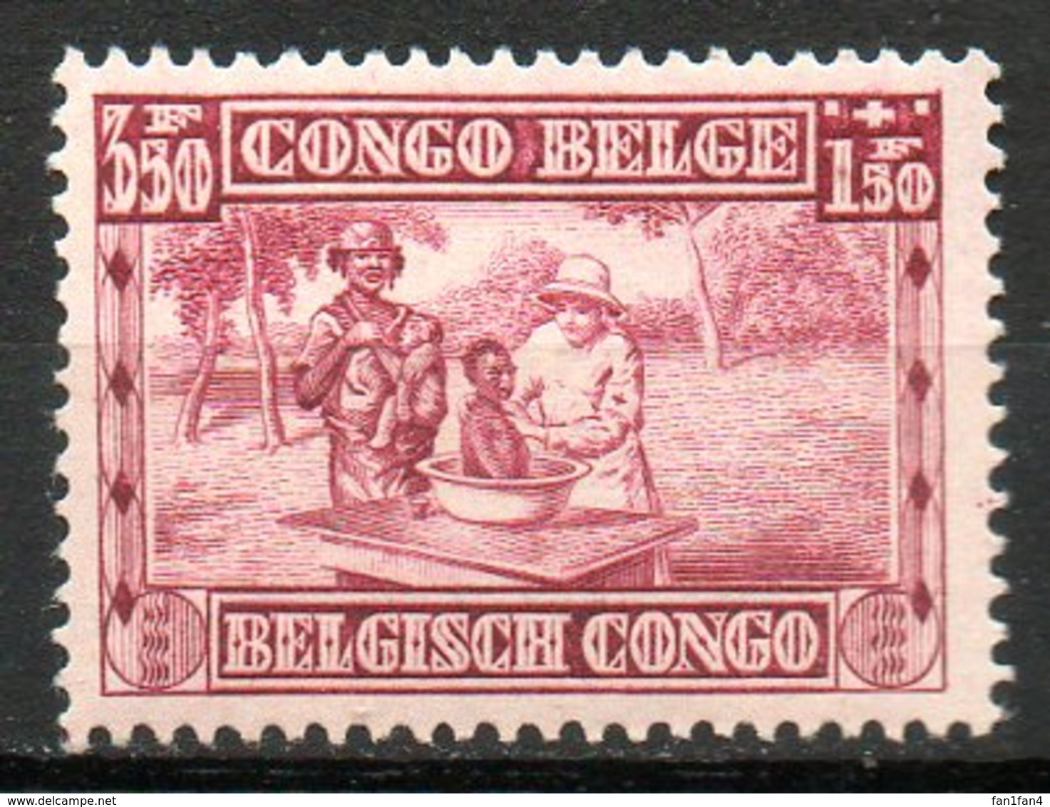 CONGO BELGE - (Colonie Belge) - 1930 - N° 156 - (Au Profit Des Oeuvres De Protection Des Indigènes) - 1884-1894